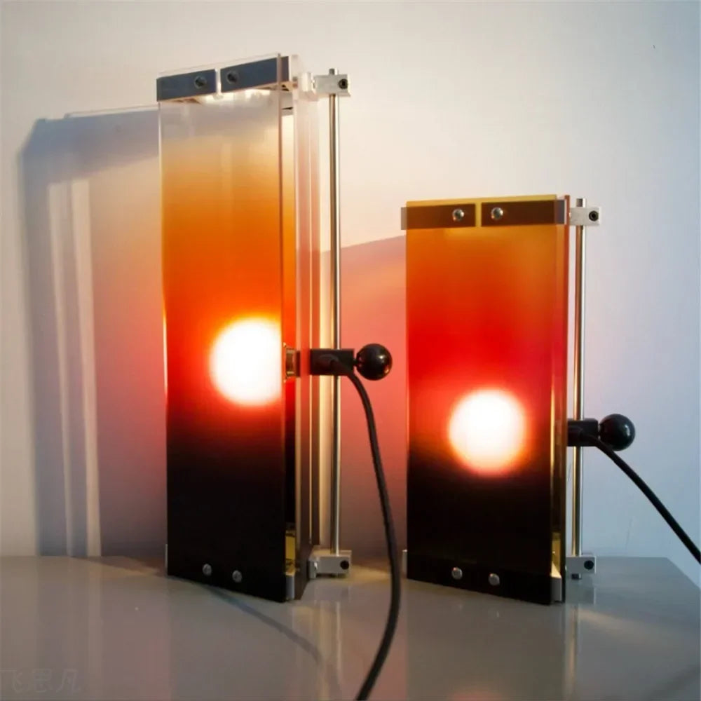 Acrylic Table Lamp - Industrial Sunset Glow Lamp