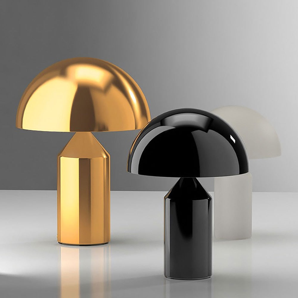 Metal Mushroom Lamp | Contemporary Table Light Touch On/Off