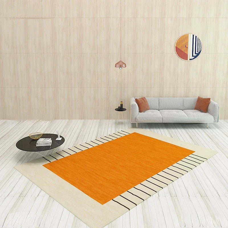 Nordic Area Rug – Simple Square Art Carpets