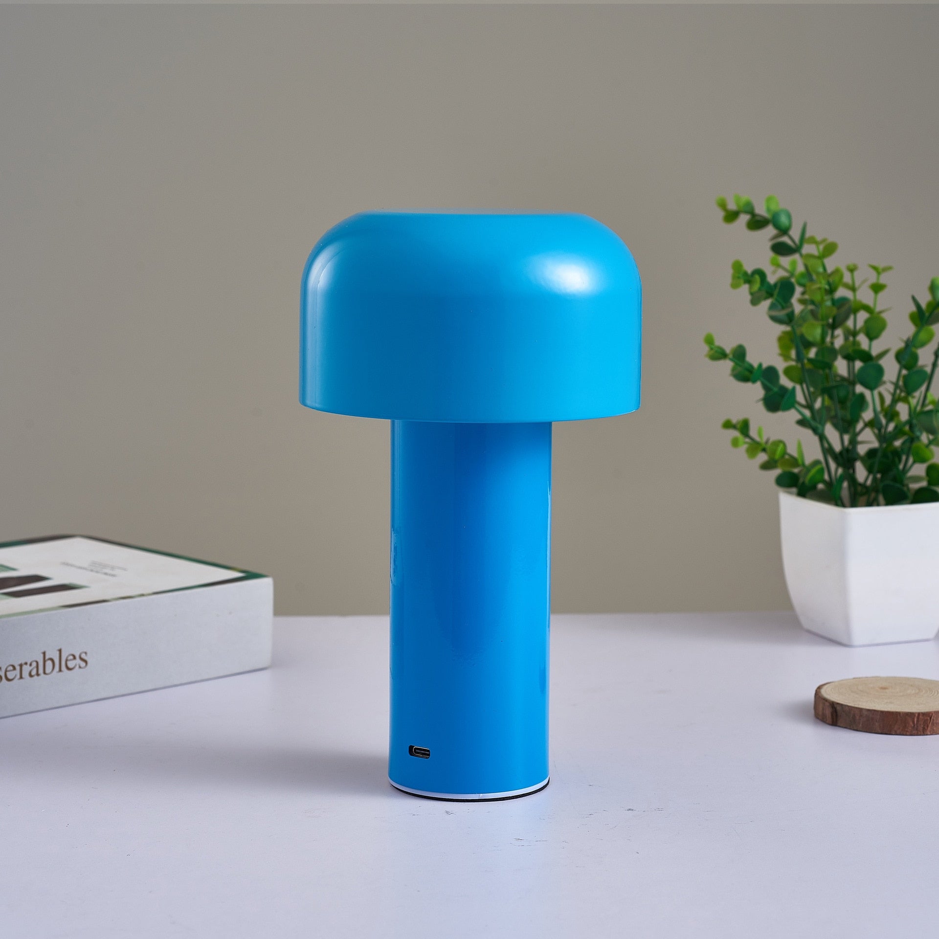 Retro Mushroom Lamp - Cordless Table Lamp