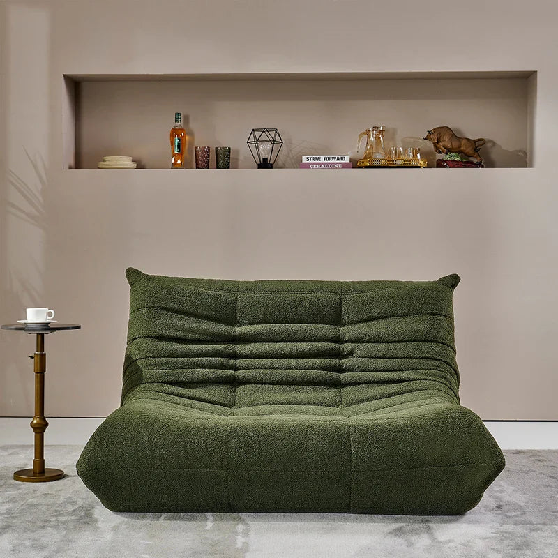 Teddy Velvet Sofa - Two-Seater Foam Loveseat