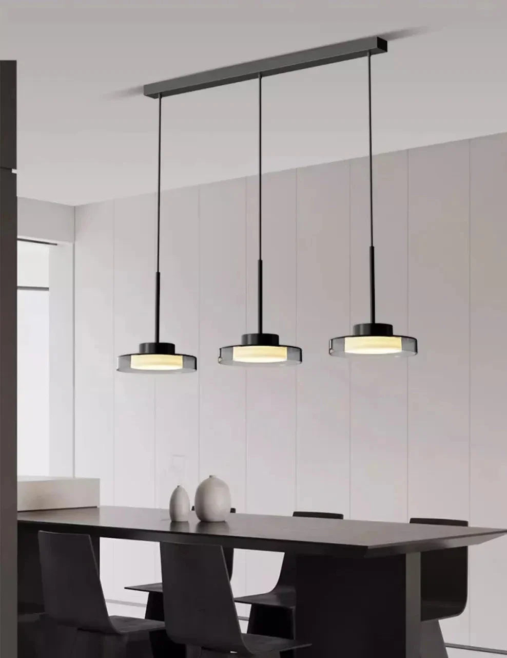 French Pendant Ceiling Light | Modern Metal Acrylic Lamp