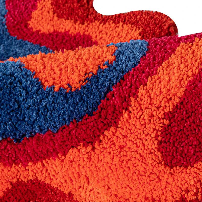 Psychedelic Retro Rug - 3ft x 4ft Machine Washable Area Rug
