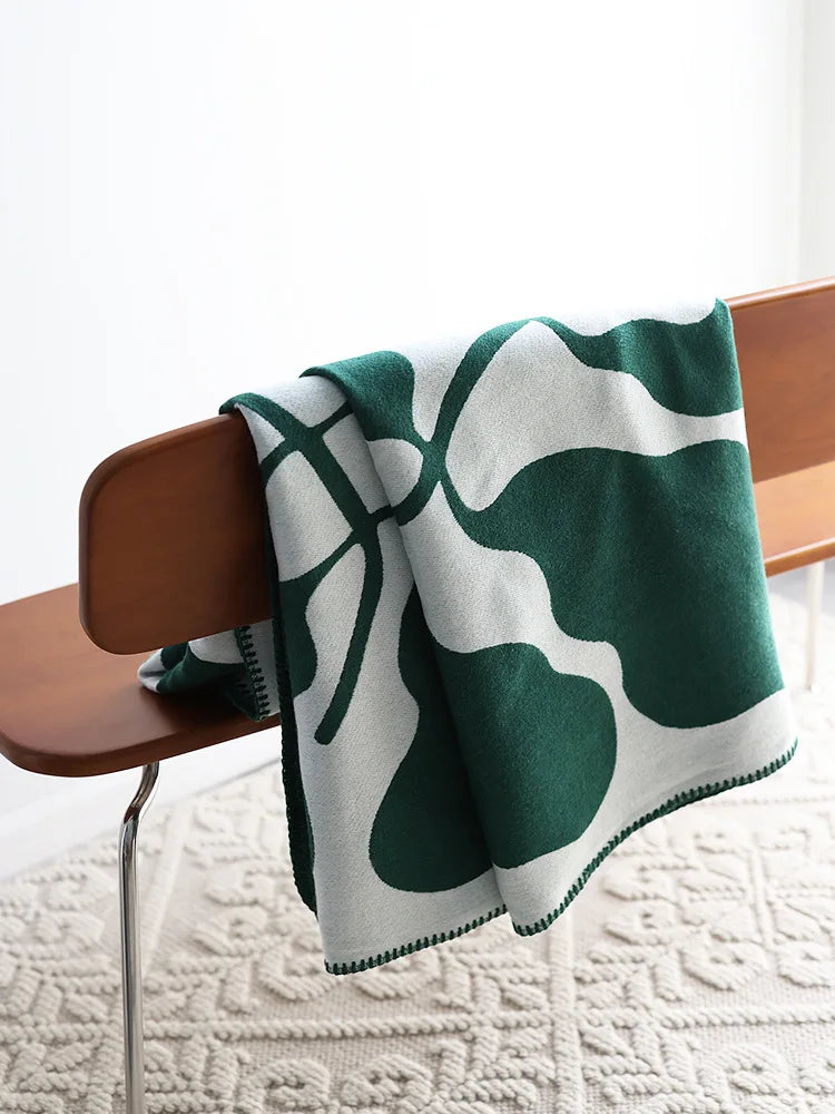 Jacquard Vine Throw | Cozy Sofa Throw, Machine Washable