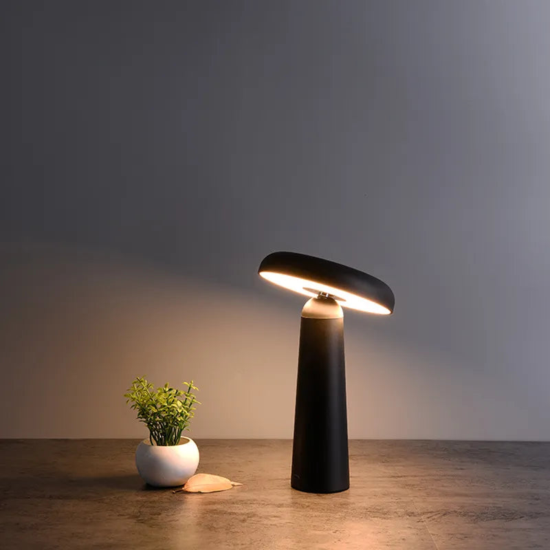Mushroom Touch Lamp - Cordless Table Lamp With Tiltable Design
