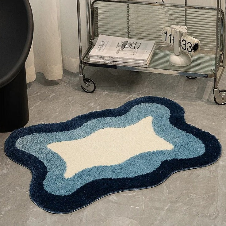 Abstract Gradient Rug - Modern Area Rug with Bold Color