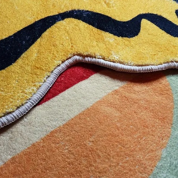 Hand Crafted Rug - Melting Smile Design, Unique Area Rug