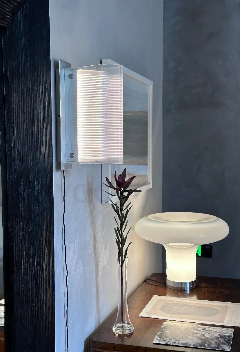 Glass Mushroom Lamp – Minimalist Table Lamp with Warm White Light