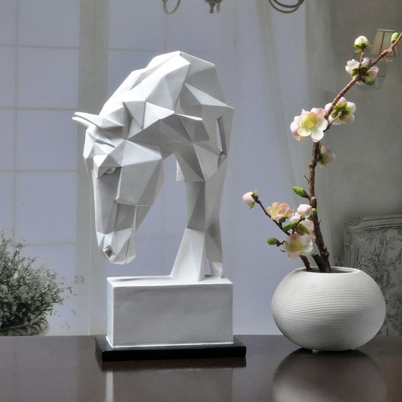 Origami Horse Statue - Contemporary Small Large Sculpture