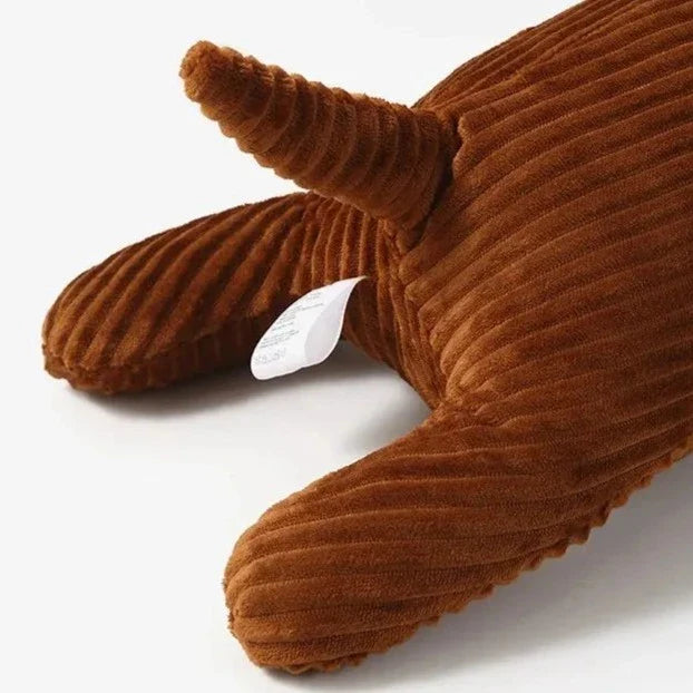 Dachshund Lounge Pillow - Corduroy Dog Body Pillow 47.2" Eco-Friendly Couch Cushion