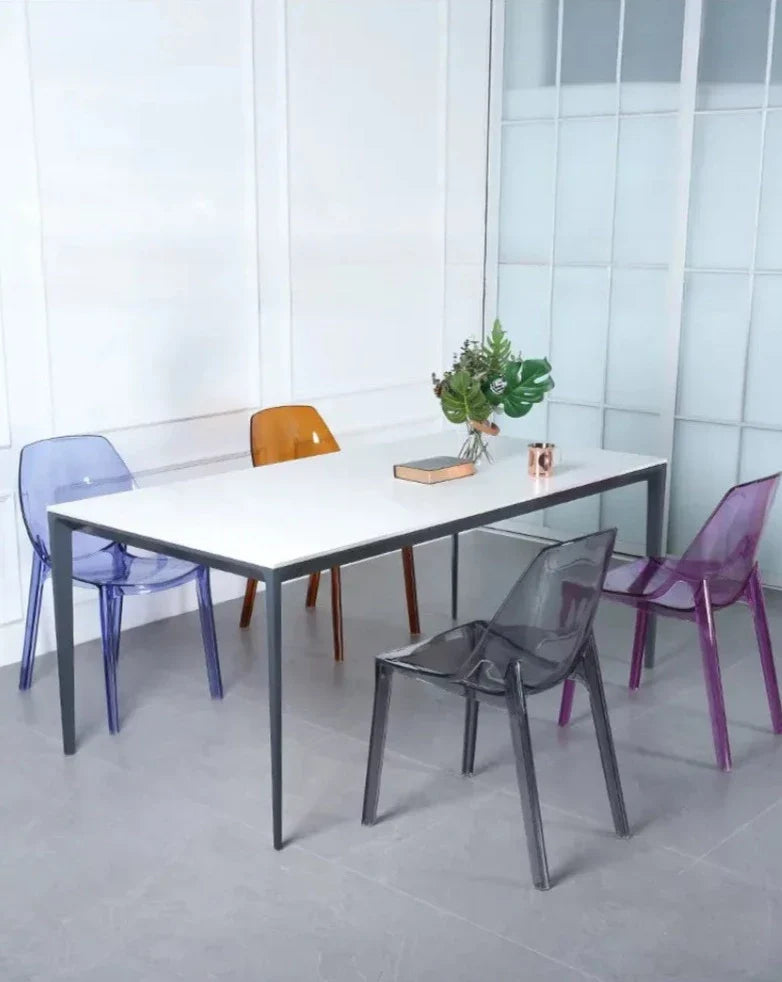Acrylic Dining Chair - Nordic Clear Durable Seat