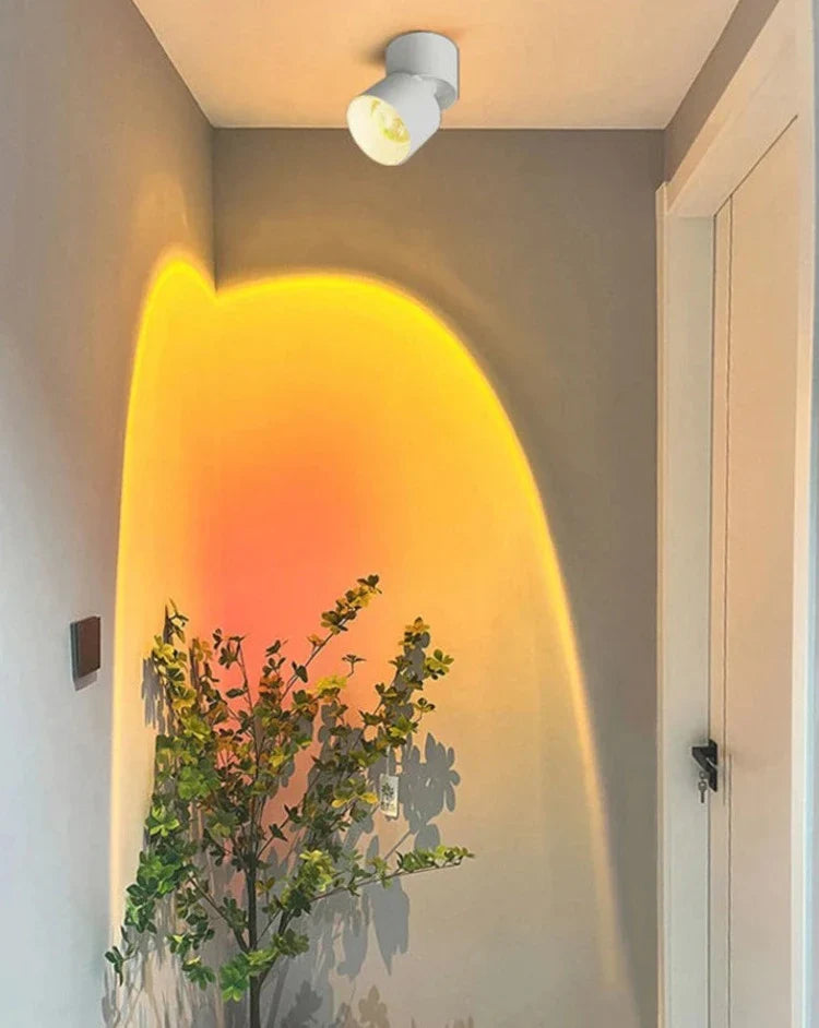 Ceiling Spot Lamp - Sleek Adjustable Corded Ceiling Light