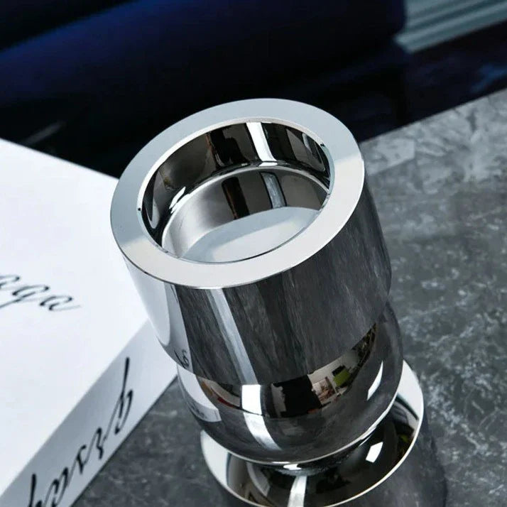 Crystal Candle Holders | Modern Stacked Geometry Design