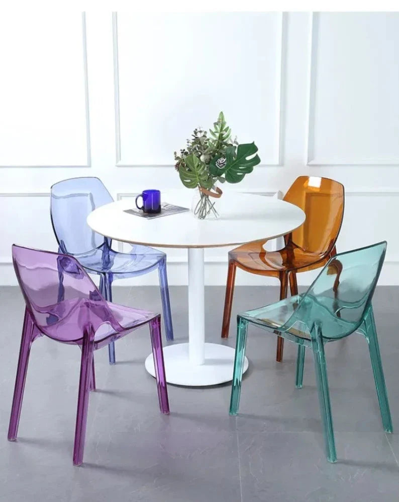 Acrylic Dining Chair - Nordic Clear Durable Seat