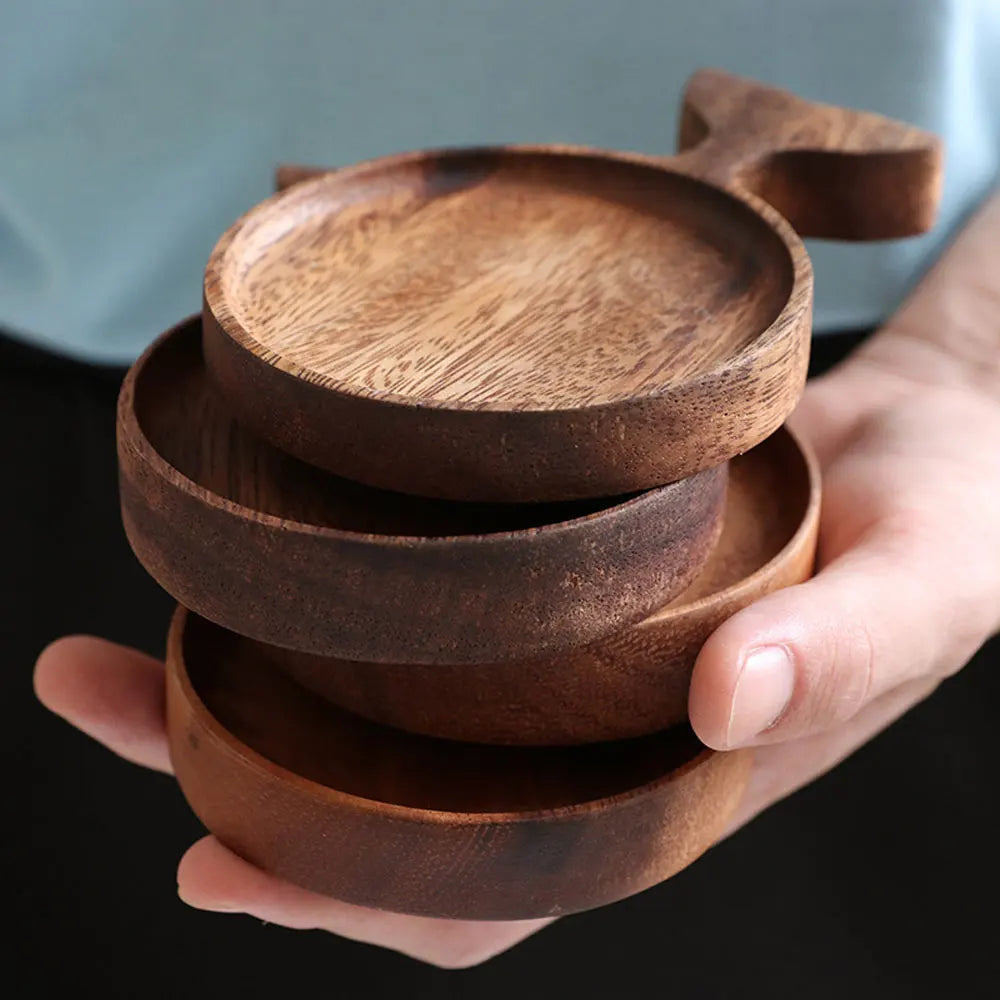 Wooden Fish Tray - Japanese Style Snack Coaster