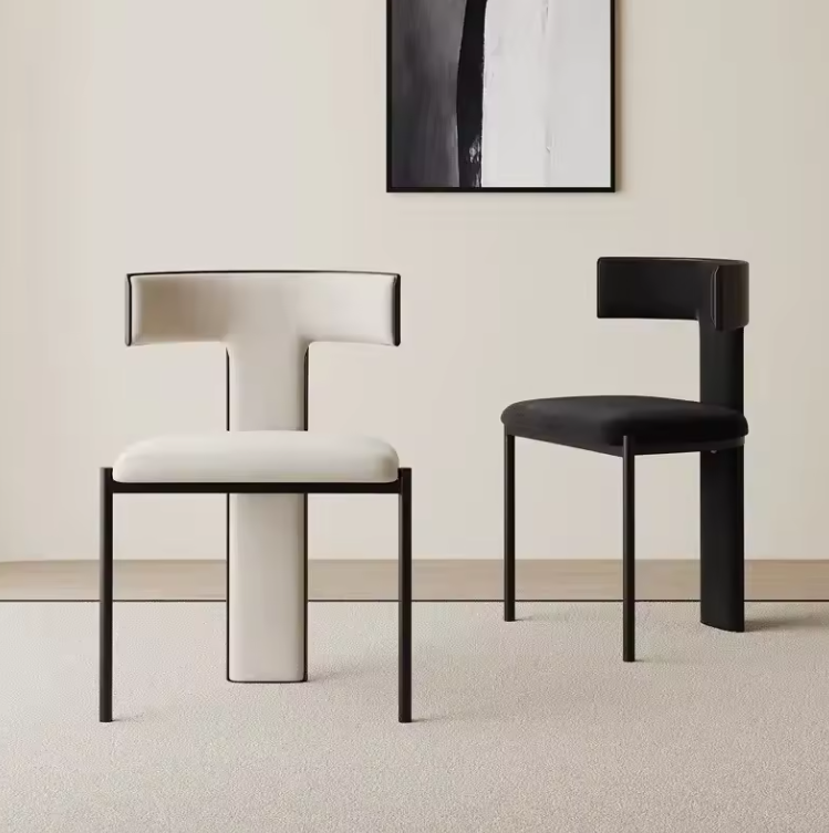 T Back Dining Chair - Modern Japandi Style Seat