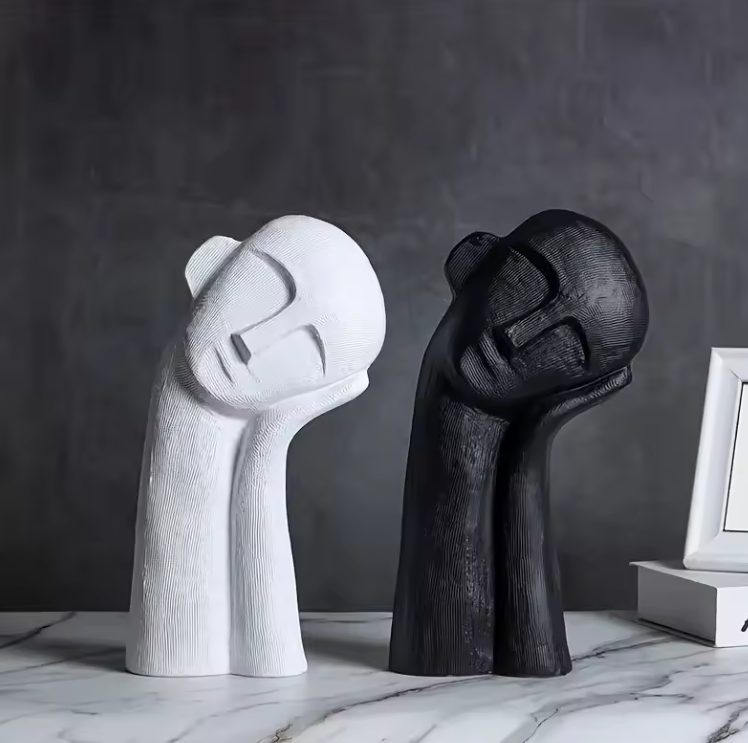 Minimalist Figure Sculpture - Abstract Resin Ornament