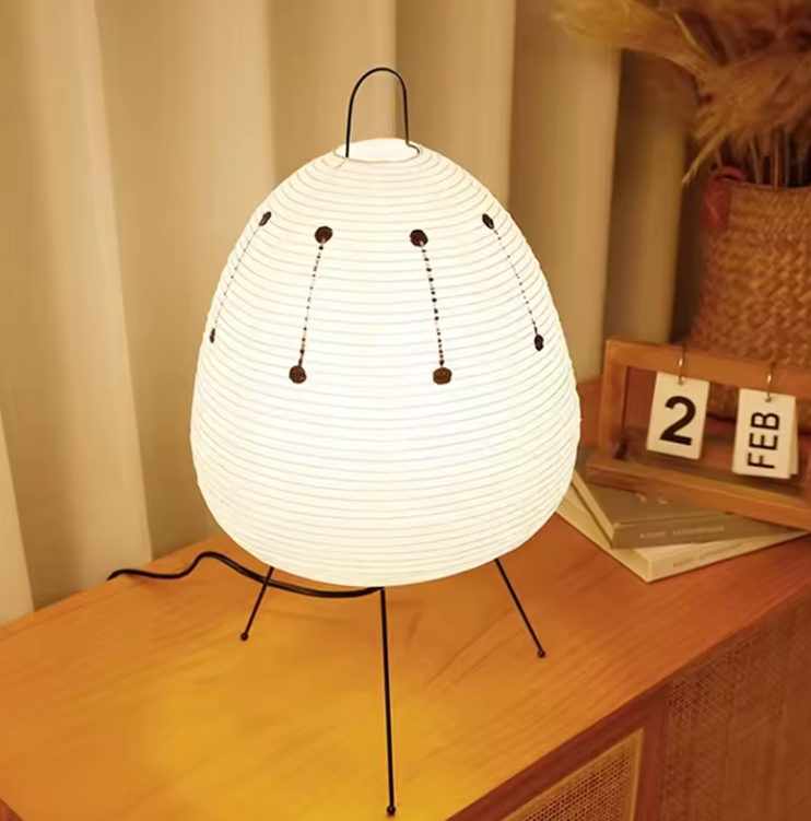 Wabi-Sabi Lantern Lamp - Japanese Rice Paper Lighting