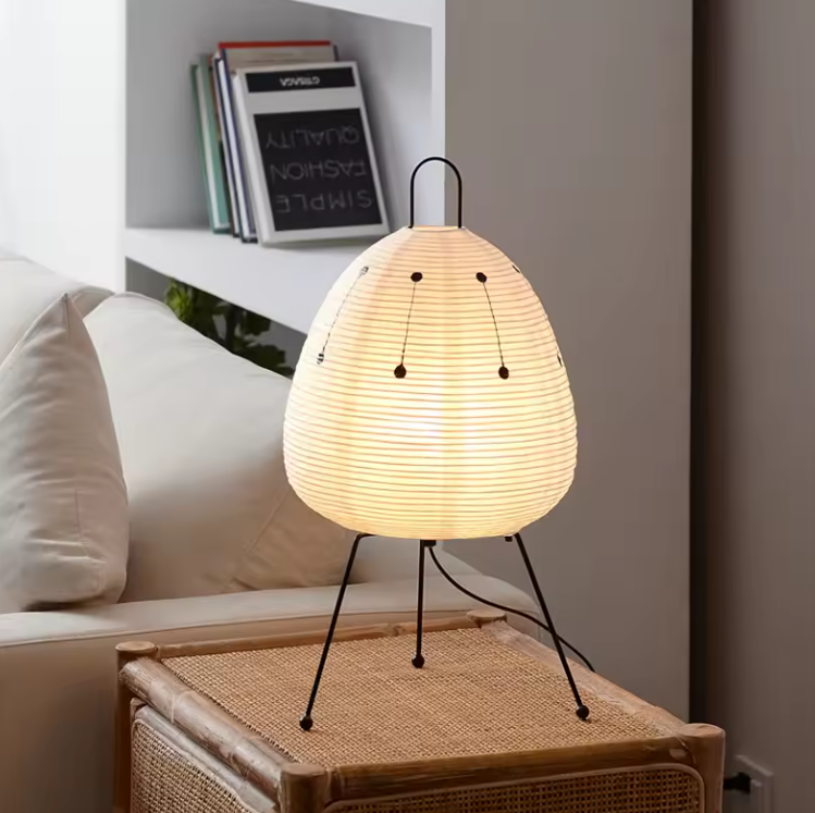 Wabi-Sabi Lantern Lamp - Japanese Rice Paper Lighting