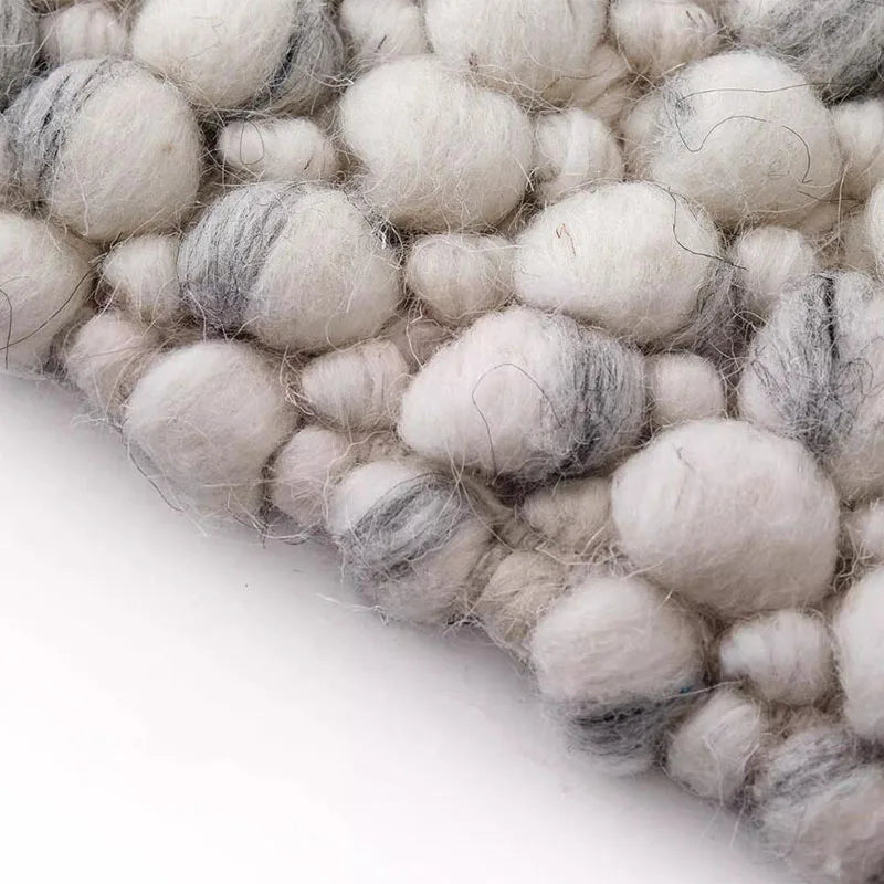 Hand Woven Wool Rug - Indian Pebble Area Carpet