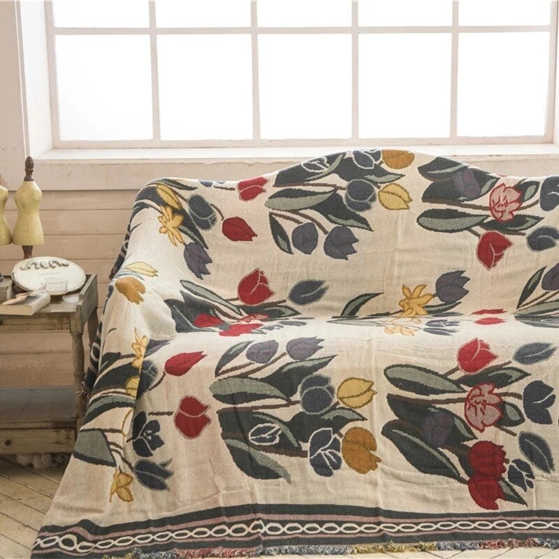 Bamboo Fiber Throw Blanket - Vintage Soft Cozy