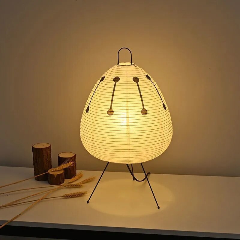Wabi-Sabi Lantern Lamp - Japanese Rice Paper Lighting
