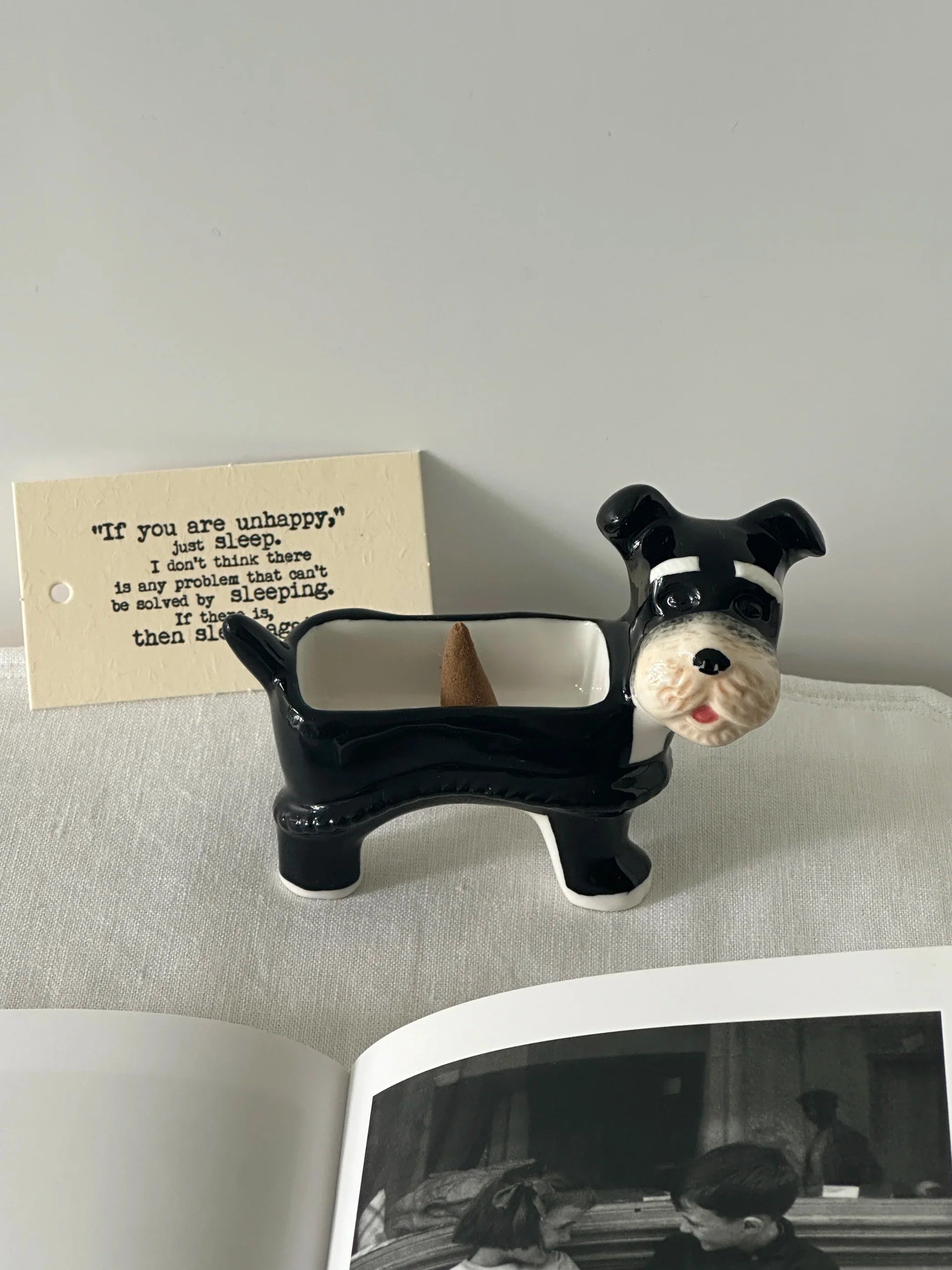 Schnauzer Ceramic Bowl | Multi-Purpose Smoke Releasing Bowl