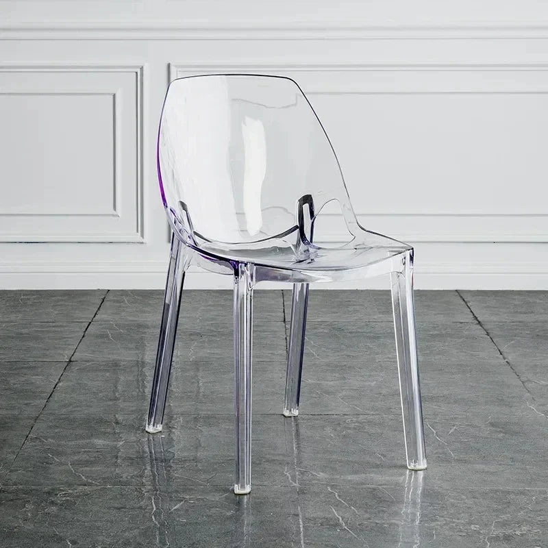 Acrylic Dining Chair - Nordic Clear Durable Seat