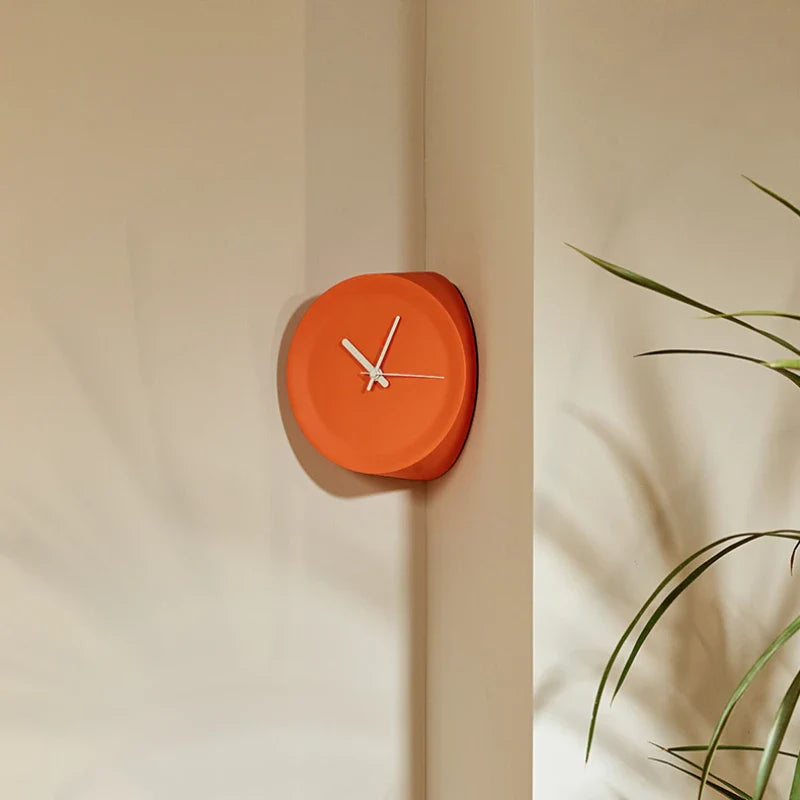 Corner Angle Clock - Modern ABS Design 8x8"