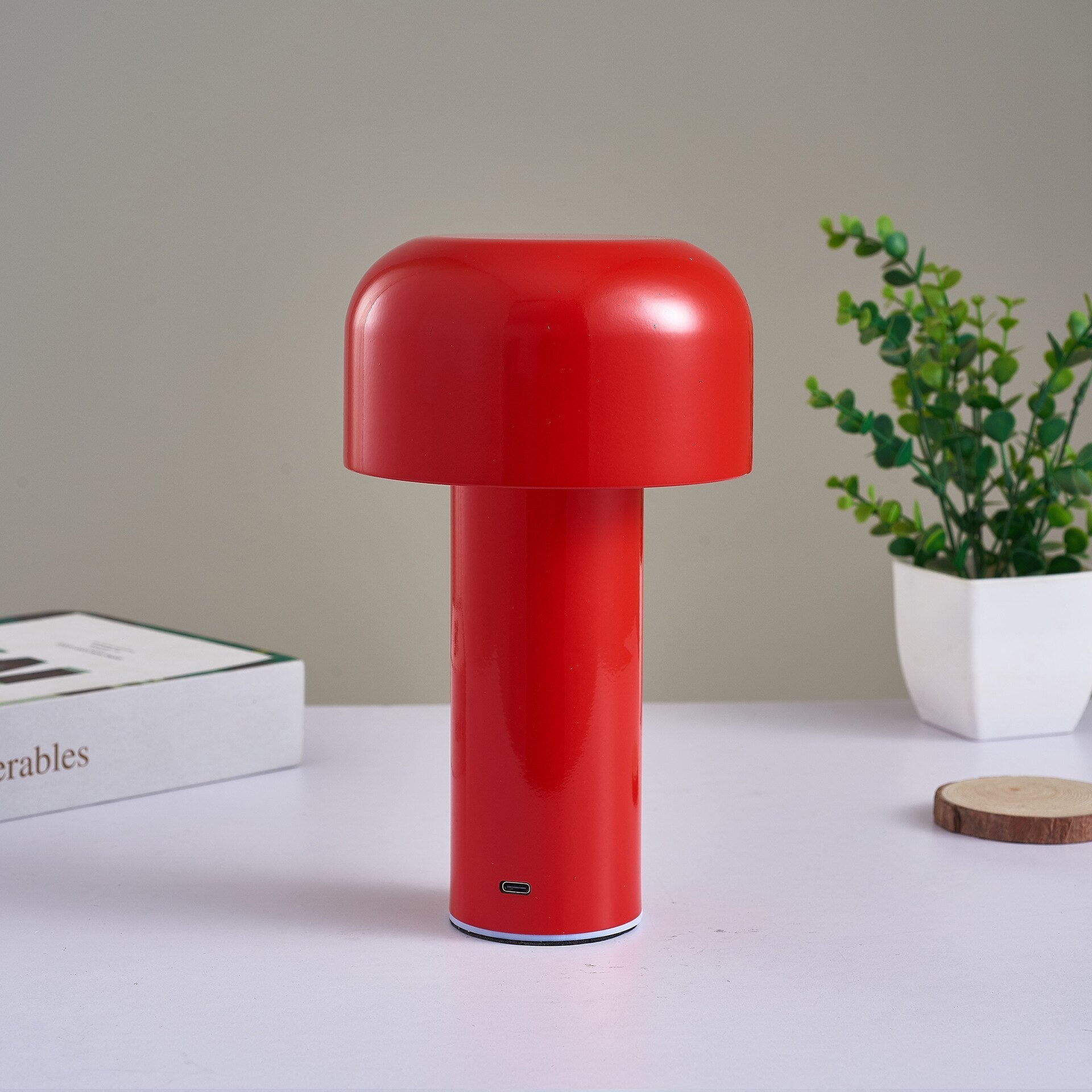 Retro Mushroom Lamp - Cordless Table Lamp