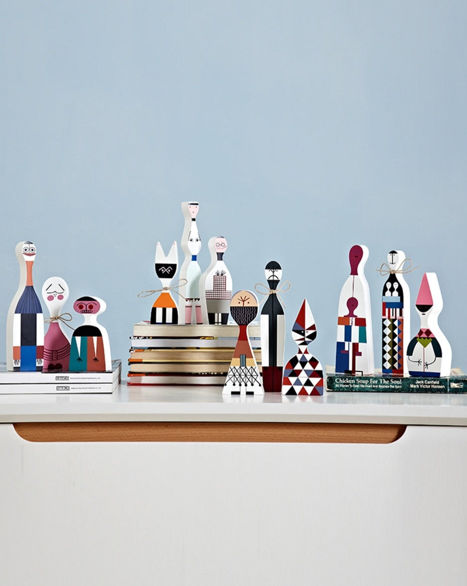 Wooden Character Figurines - Handcrafted MDF Sculptures