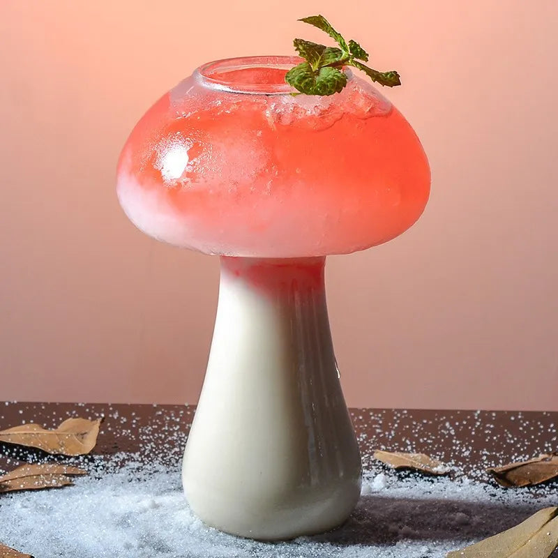 Mushroom Cocktail Glass - Stylish Borosilicate Drinkware