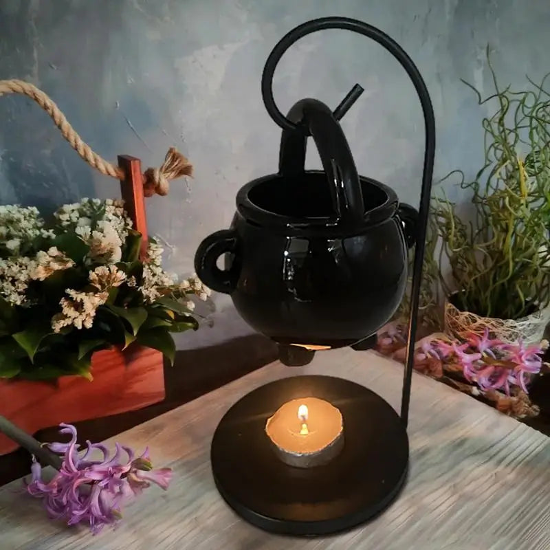 Witch Cauldron Candle Holder | Stylish Metal Candle Decor