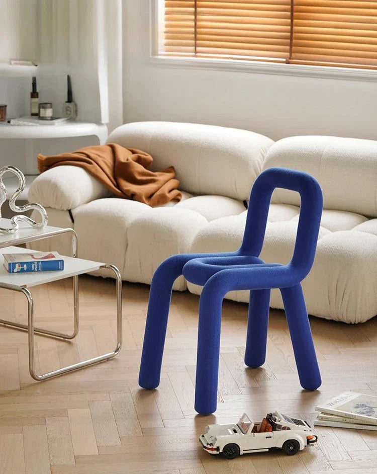 Fabric Lounge Chair - Nordic Bent Pipe Armchair