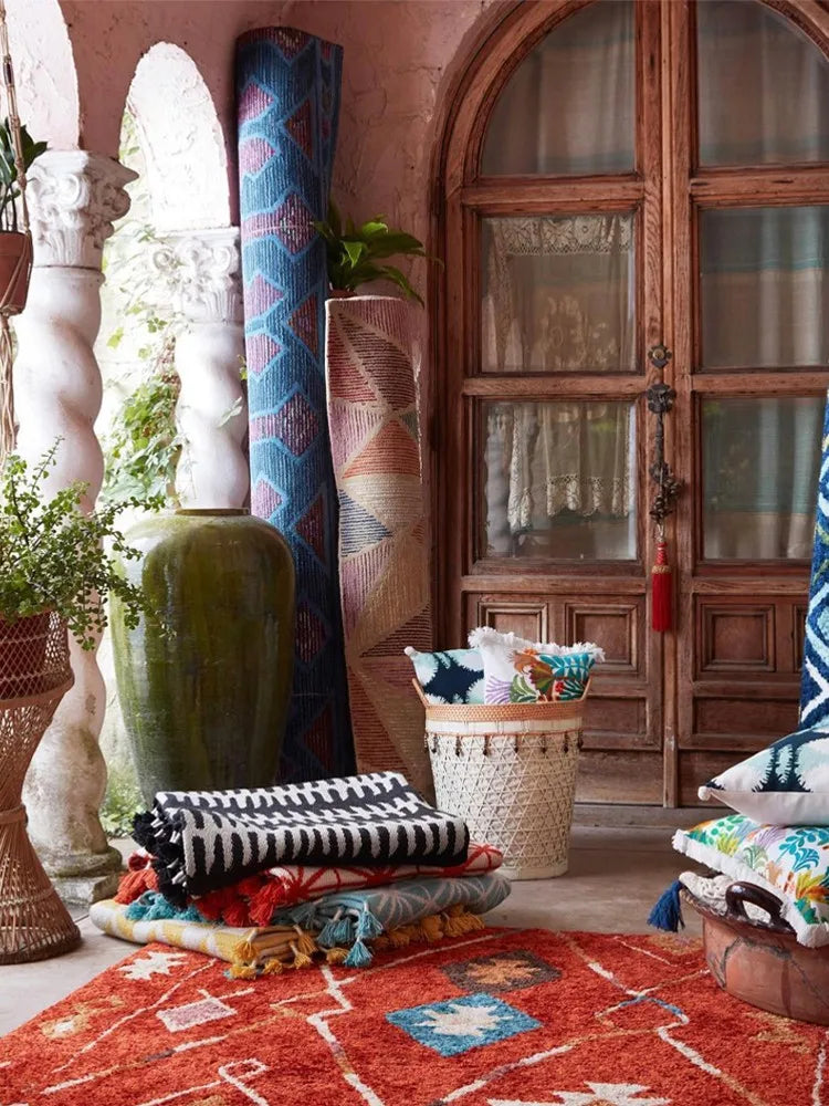 Morocco Style Carpet | Soft Polyester Area Rug