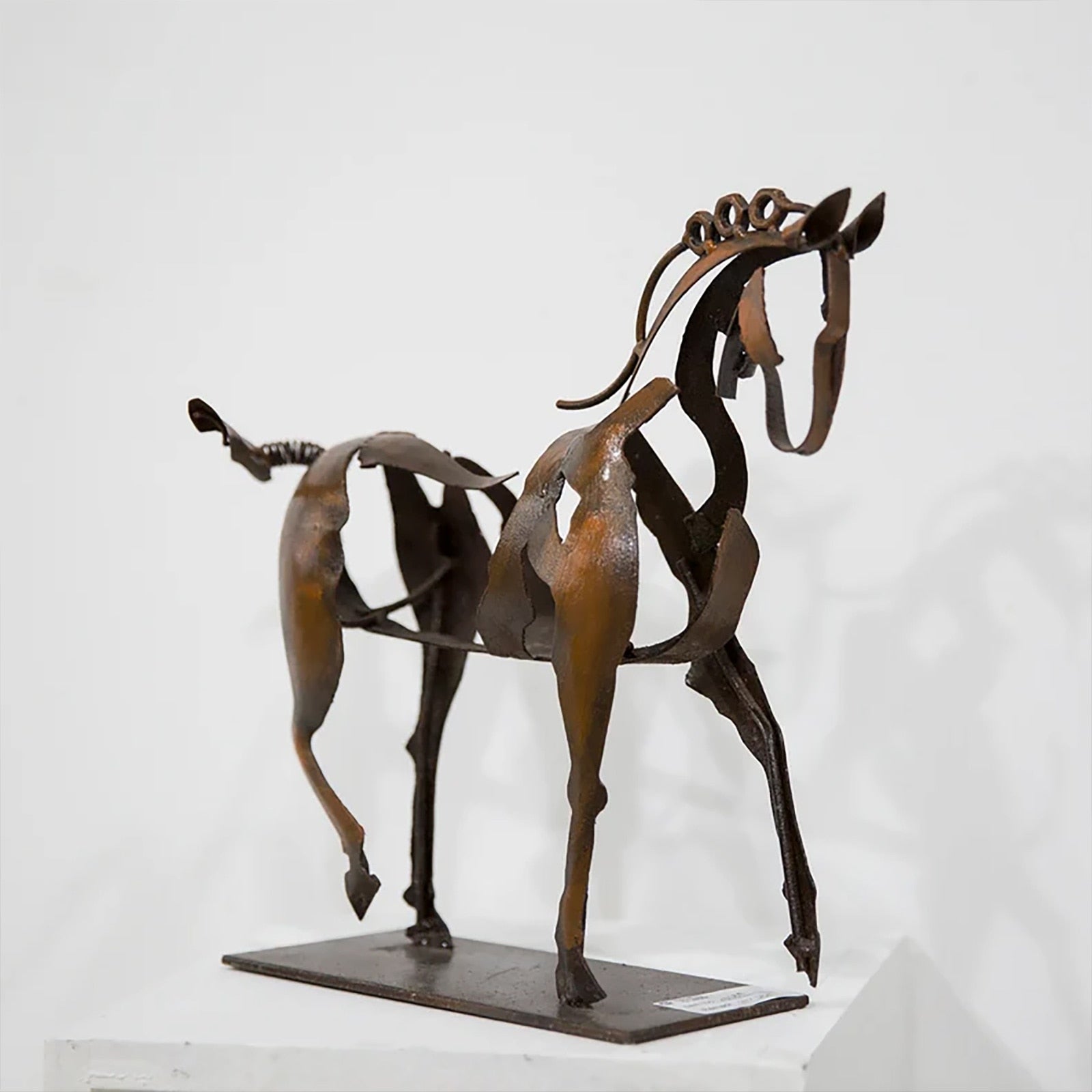 Rustic Metal Horse Statue - Weather-Resistant Outdoor Decor