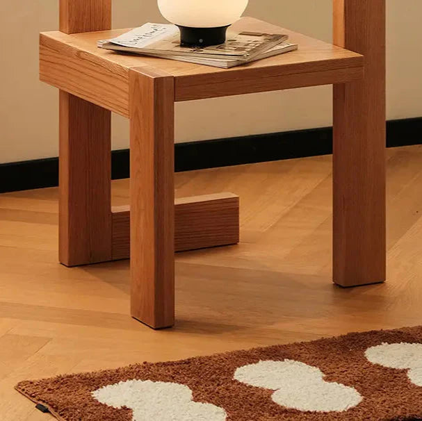Vintage Oak Wood Chair - Ergonomic Dining Seat