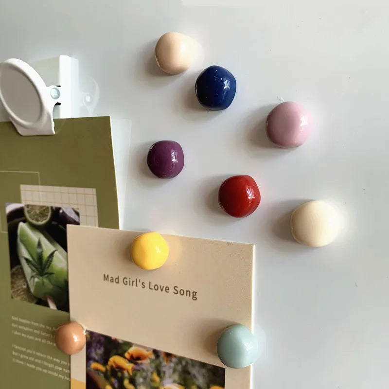 Macaron Ball Magnets - Colorful Refrigerator Set
