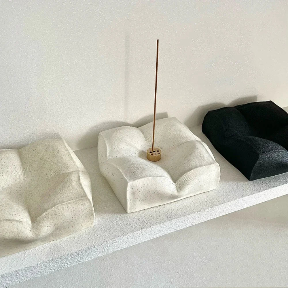 Ceramic Incense Holder - Pillow Shaped Stand