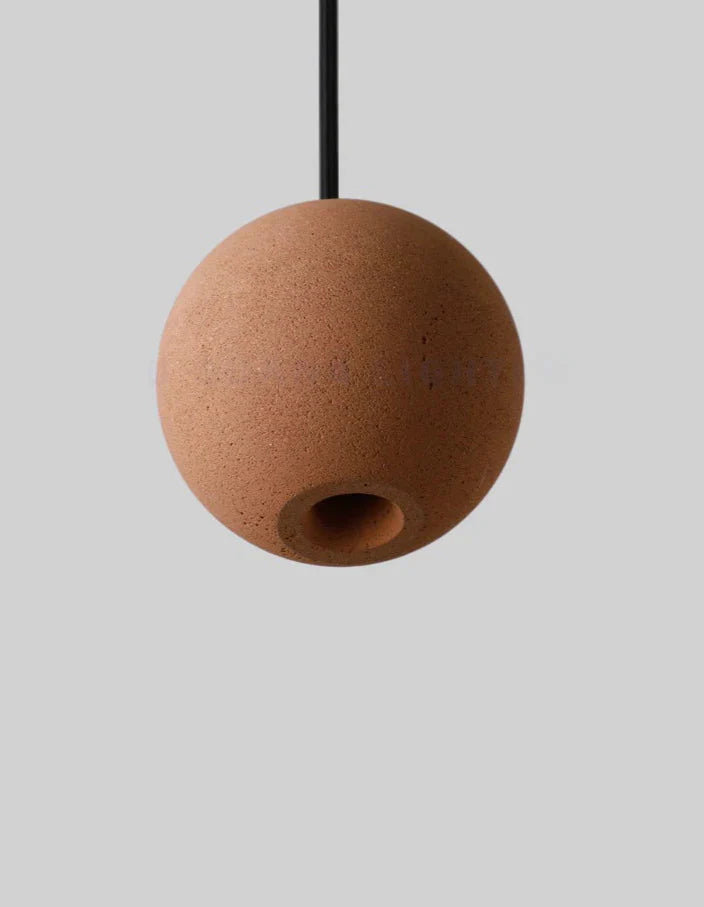 Cement Ceiling Light - Moon & Planet Ball Pendant