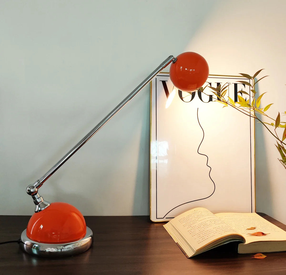 Retro Table Lamp – Haus Theory Rotating Ball Minimalist Lighting