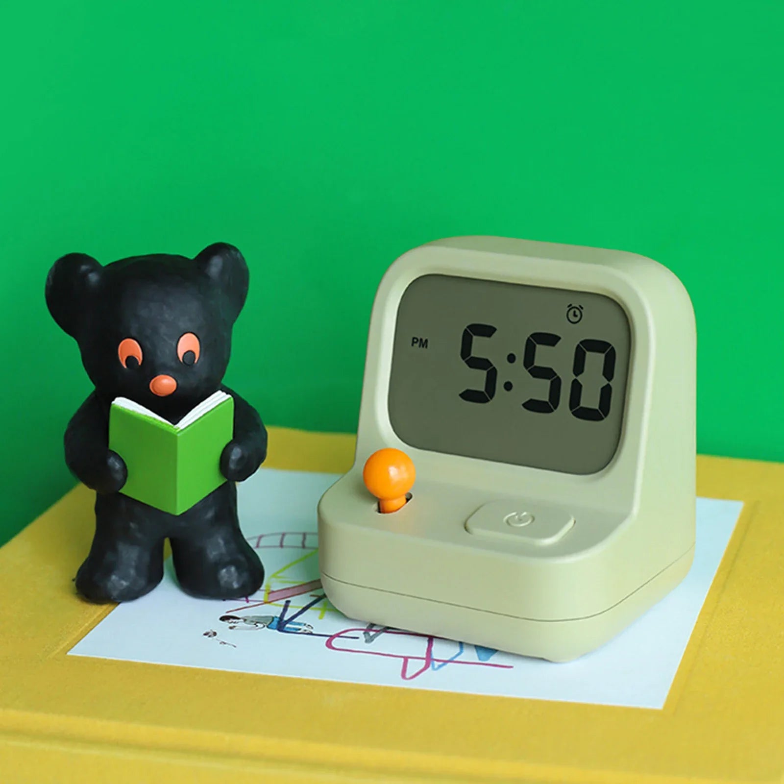 Arcade Game Alarm Clock - Mini Digital Retro Timer