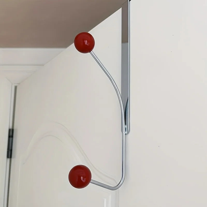 Door Hook Rack - Retro Ball Metal Hooks 10"