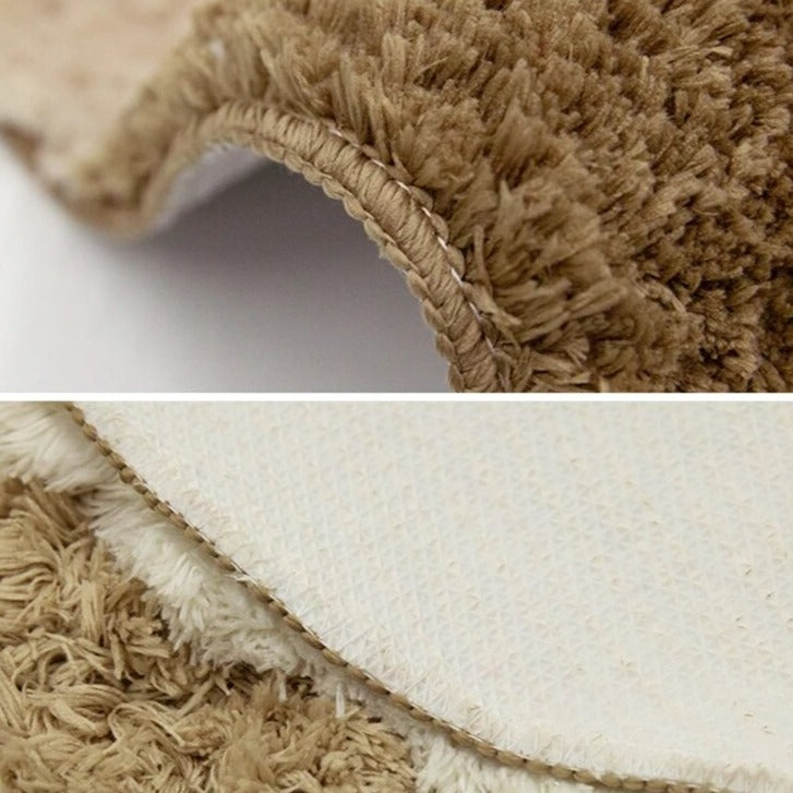 Brown Moss Rug - Hand Crafted 23.5x47.2 Anti Slip