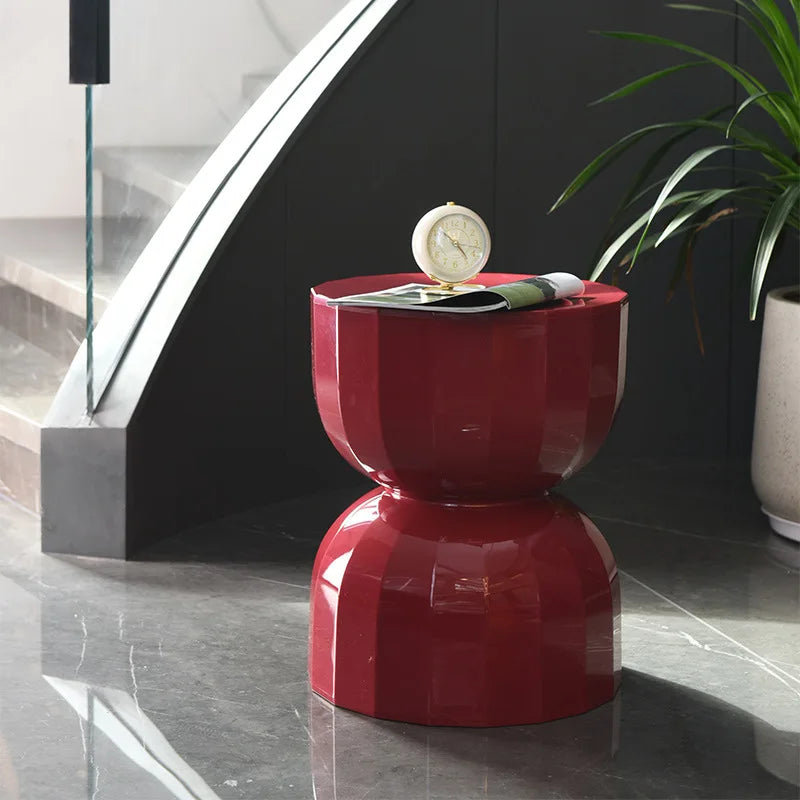 Nordic Hourglass Stool – Textured ABS Seat