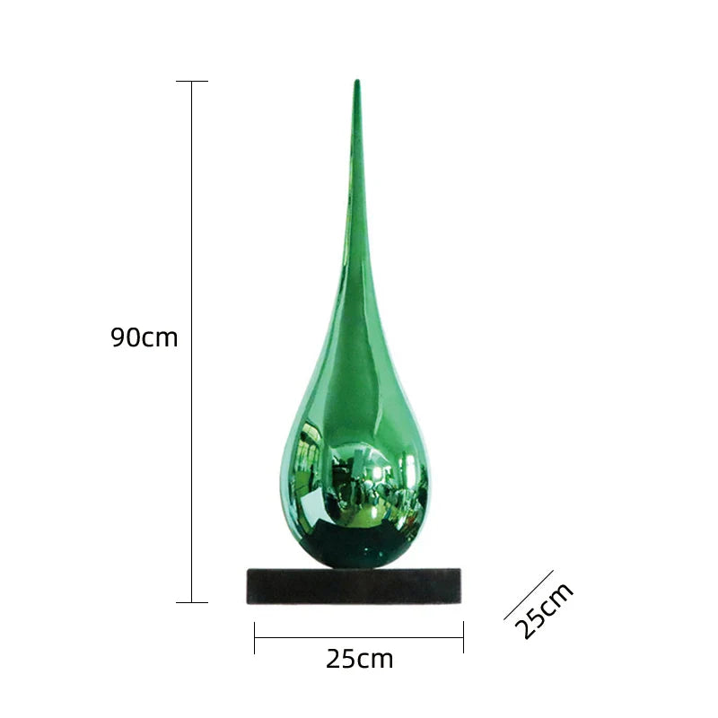 Luxury Water Drop Sculpture – Hand-Crafted Resin Art Piece