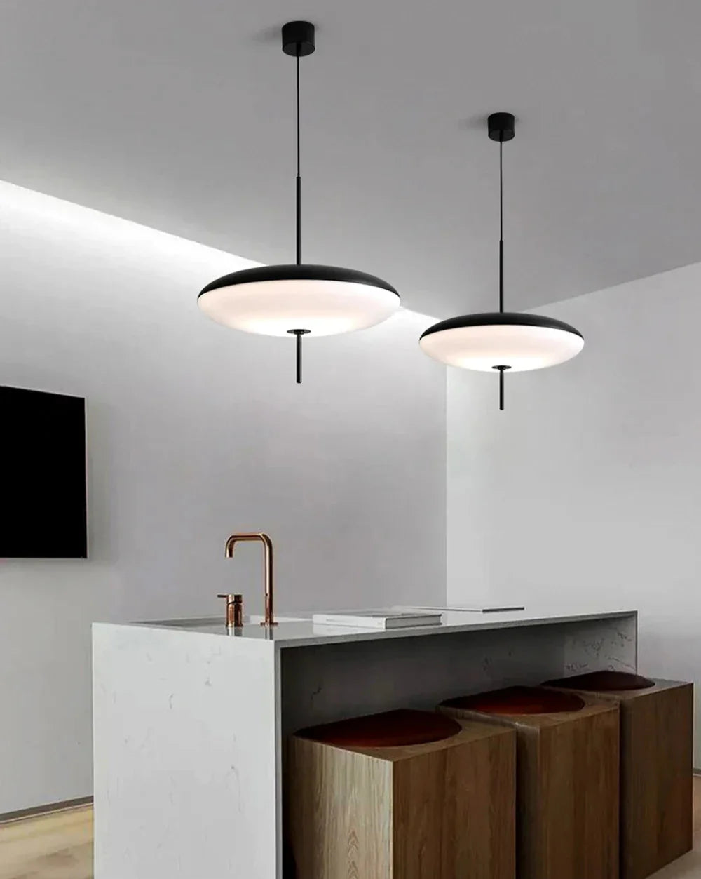 Nordic Ceiling Lamp – Saucer Light Fixture, Modern Minimalist Design