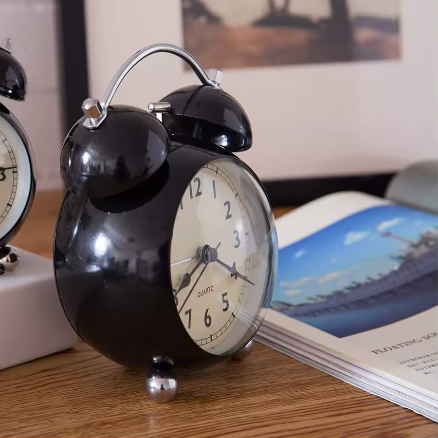 ELEGANT METAL BELL ALARM CLOCK