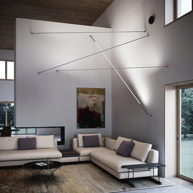 Retro Strip Floor Lamp - LED Vintage Lighting