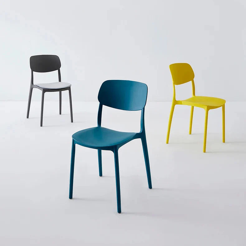 Nordic ABS Dining Chair - Minimalist Plastic Seat